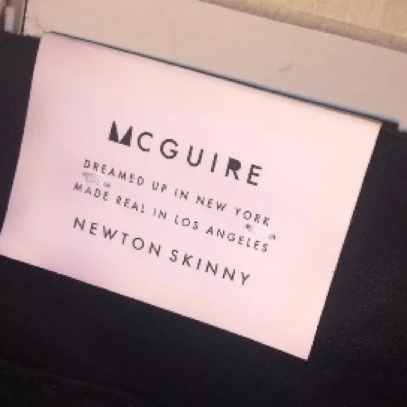 McGuire Denim Newton Faux Suede Black Skinny Jeans - Picture 6 of 7